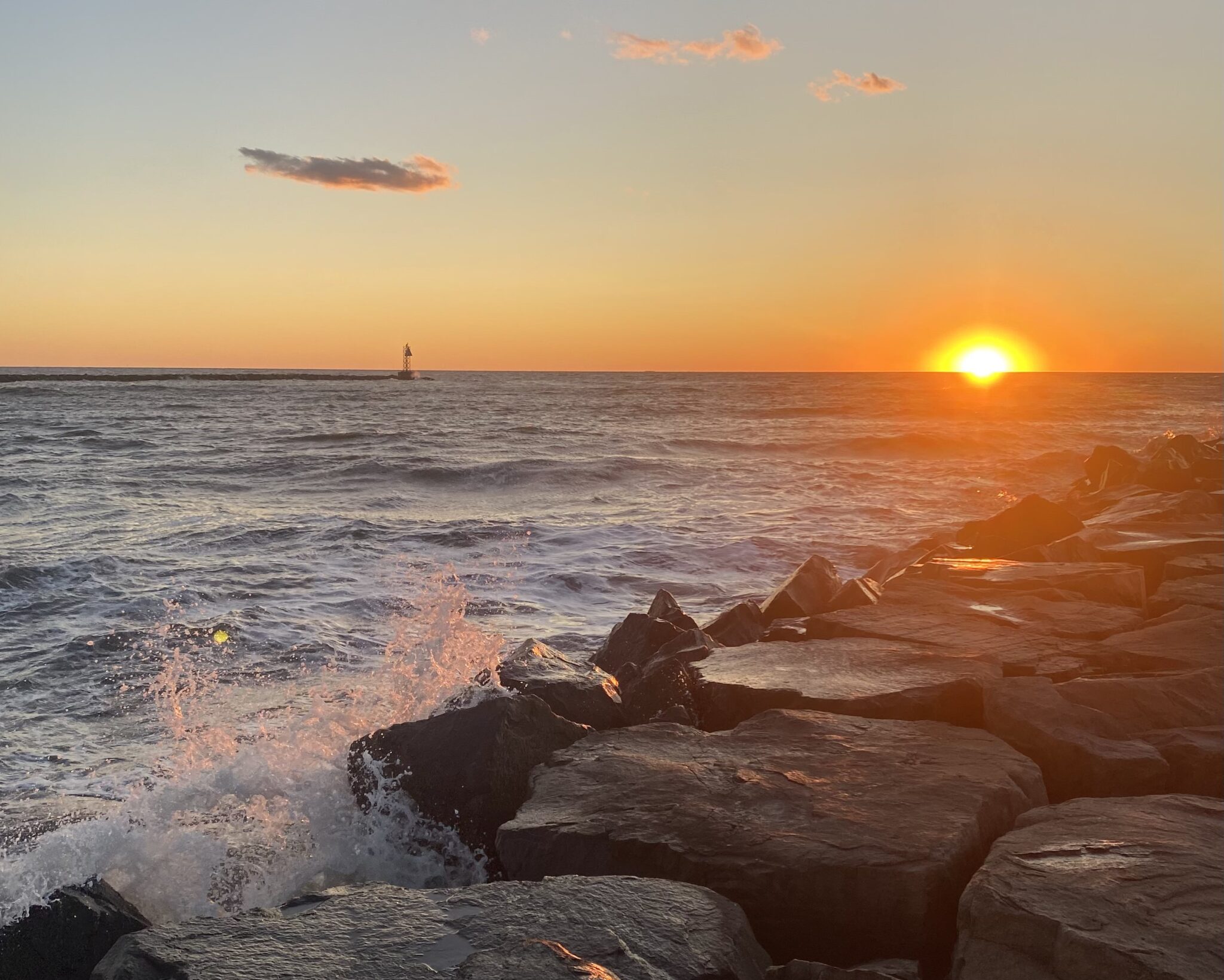 Delaware Bay shoreline viewed from Lower Township, New Jersey